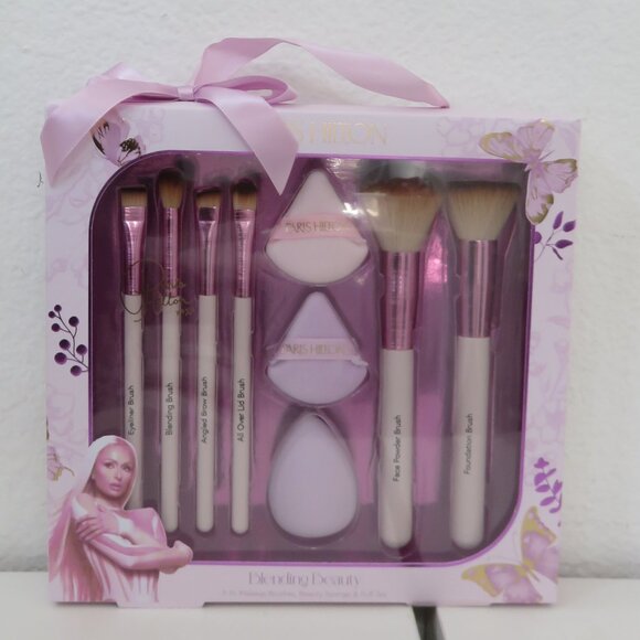 Paris Hilton Other - (#106) Paris Hilton 9pc Makeup Brushes Sponge & Puff set